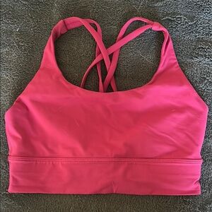 lululemon athletica Hot Pink Cross-Back Sports Bra